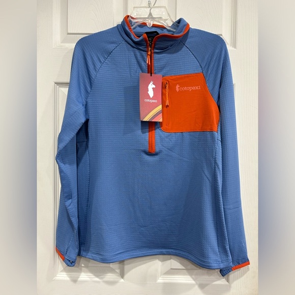 Cotopaxi Women's Large Otero Fleece Half-Zip Pullover Lupine Blue NWT - Picture 1 of 8